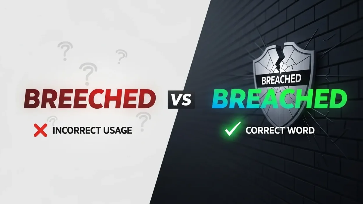 Breeched vs Breached