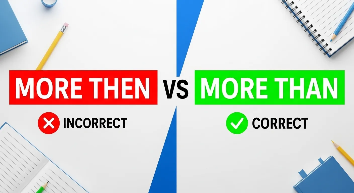 Using More Than Sample More Then or More Than? The Correct Grammar Guide for 2026