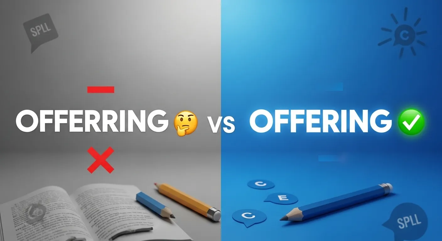 Offering Mix Example Offerring vs Offering: Which Spelling Is Correct? (Simple Guide With ...