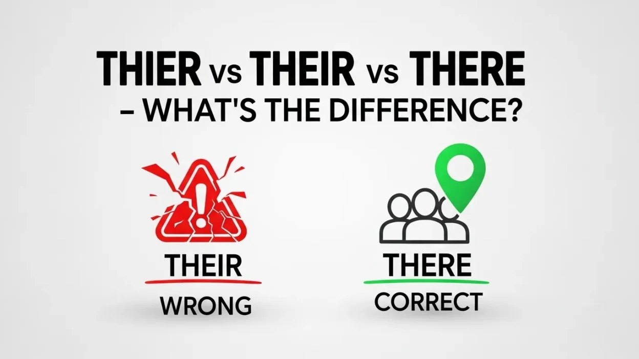 Thier vs Their vs There