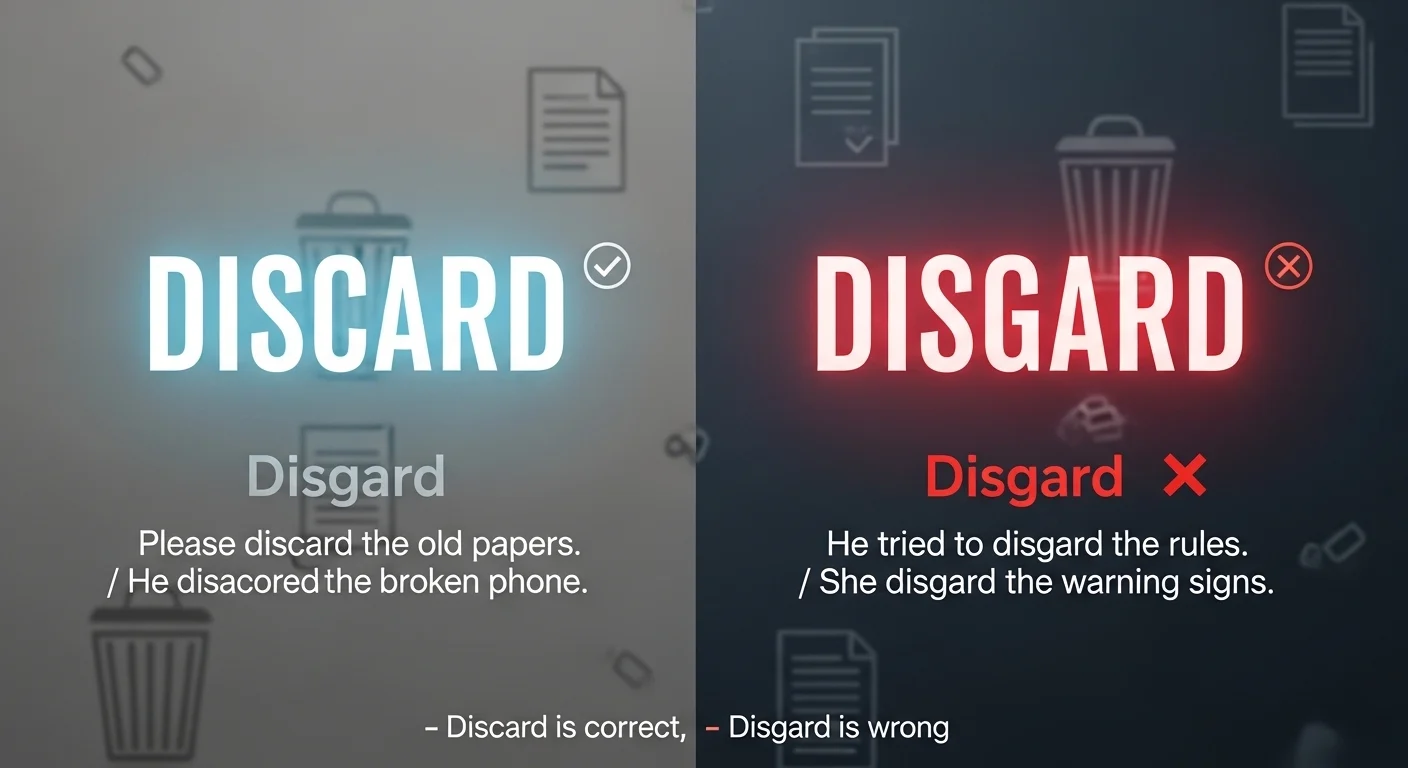 Discard vs Disgard: Which Spelling Is Correct and Why It Matters