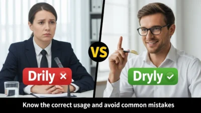 Drily vs Dryly