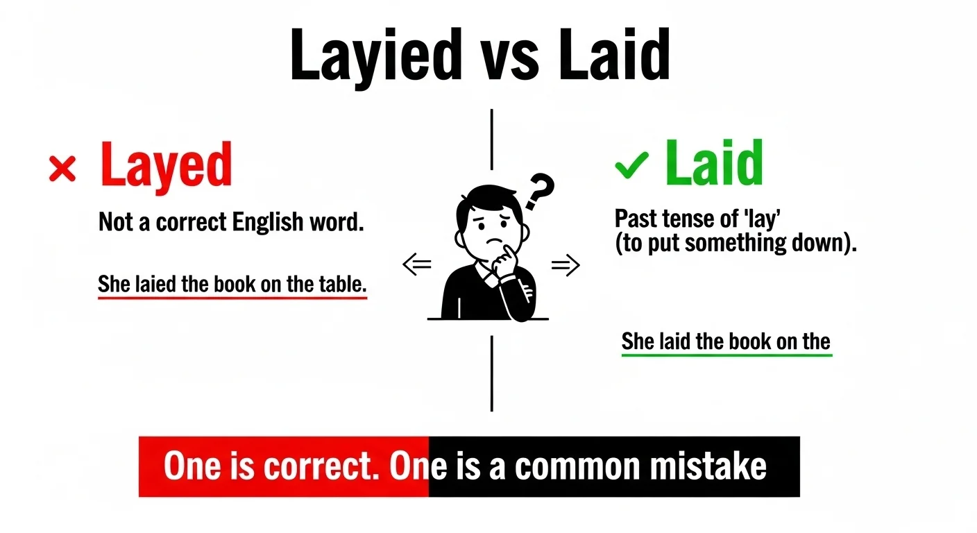 Layed vs Laid: The Correct Difference (Easy Guide with Examples)