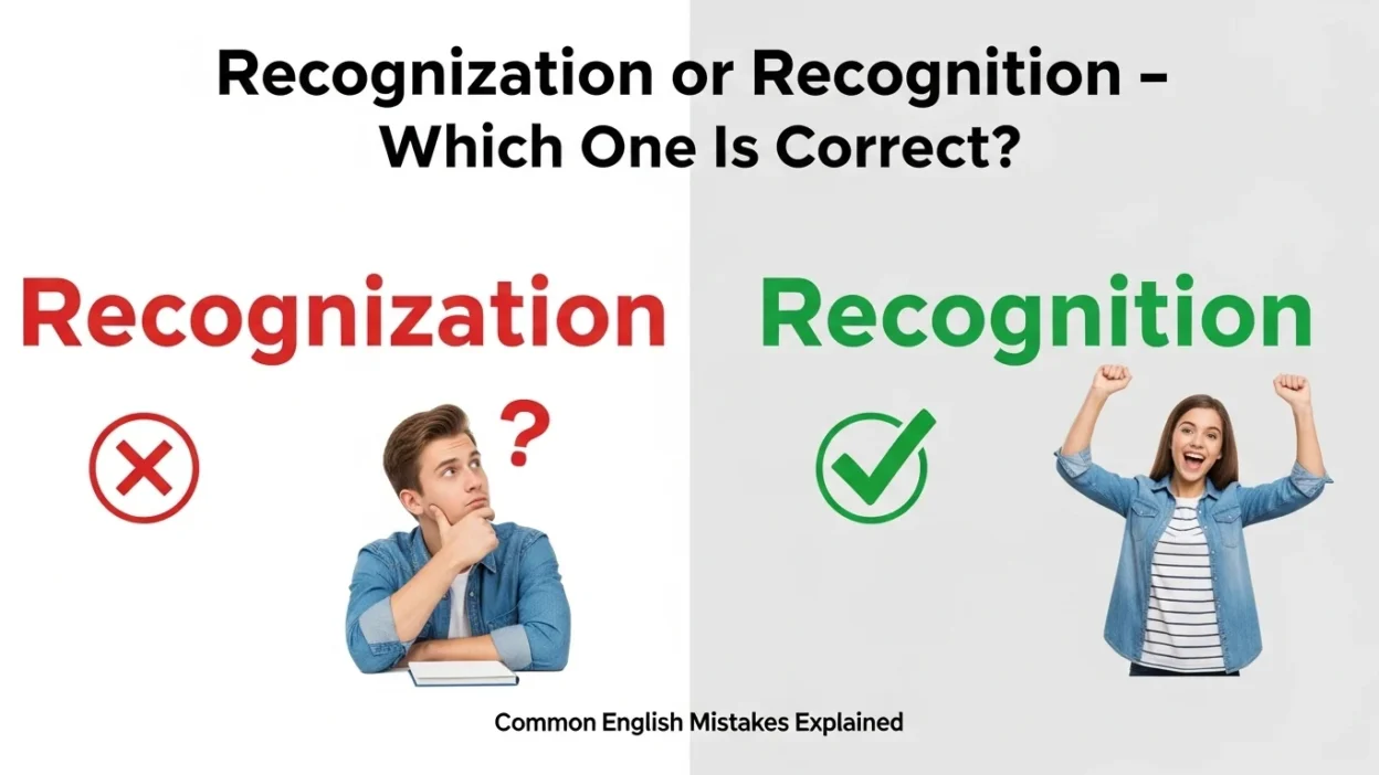 Recognization vs Recognition