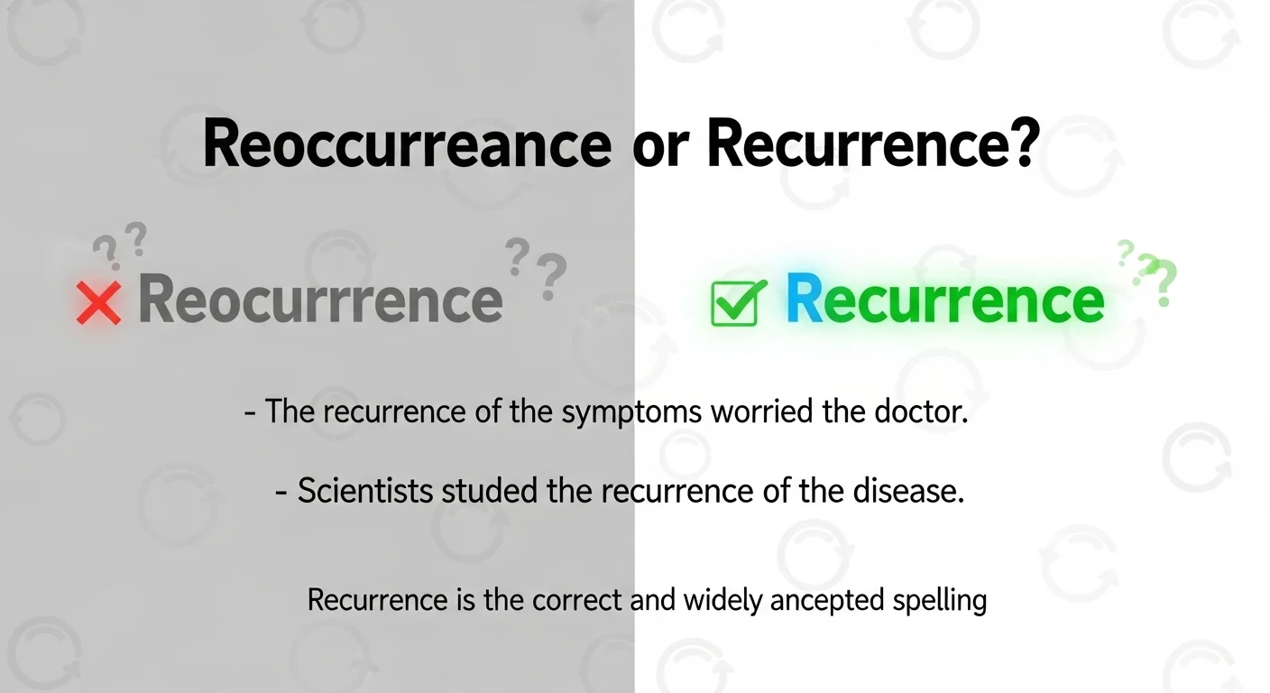 Reoccurrence vs Recurrence: Meaning, Examples, and When to Use Each Word