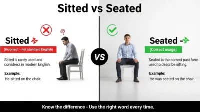 Sitted vs Seated