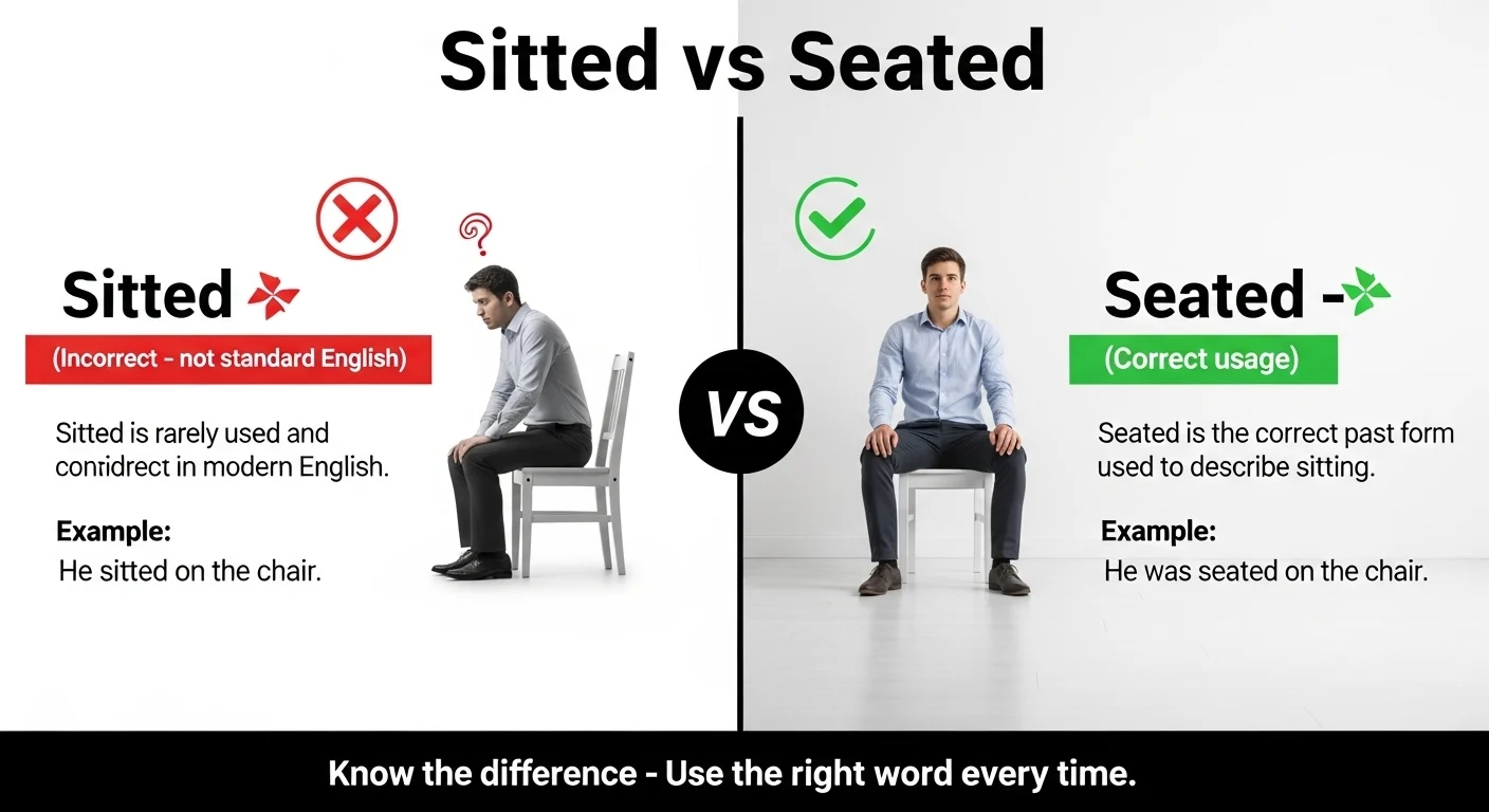 Seat Example Sitted vs Seated: What’s the Difference and Which One Should You Use?