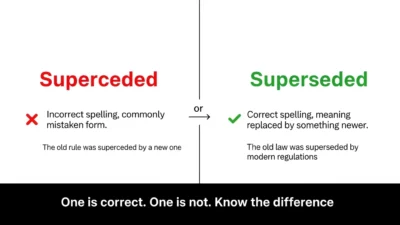 Superseded vs Superceded