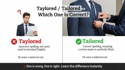 Taylored vs Tailored