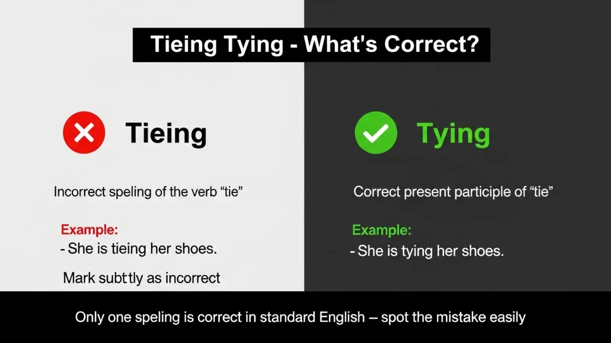 Tieing vs Tying