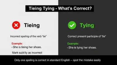 Tieing vs Tying