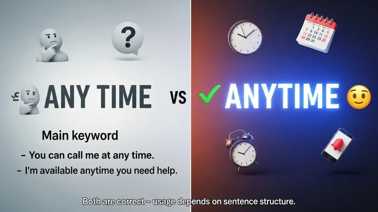 Any Time vs Anytime
