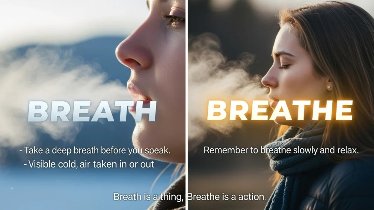 Breath vs Breathe