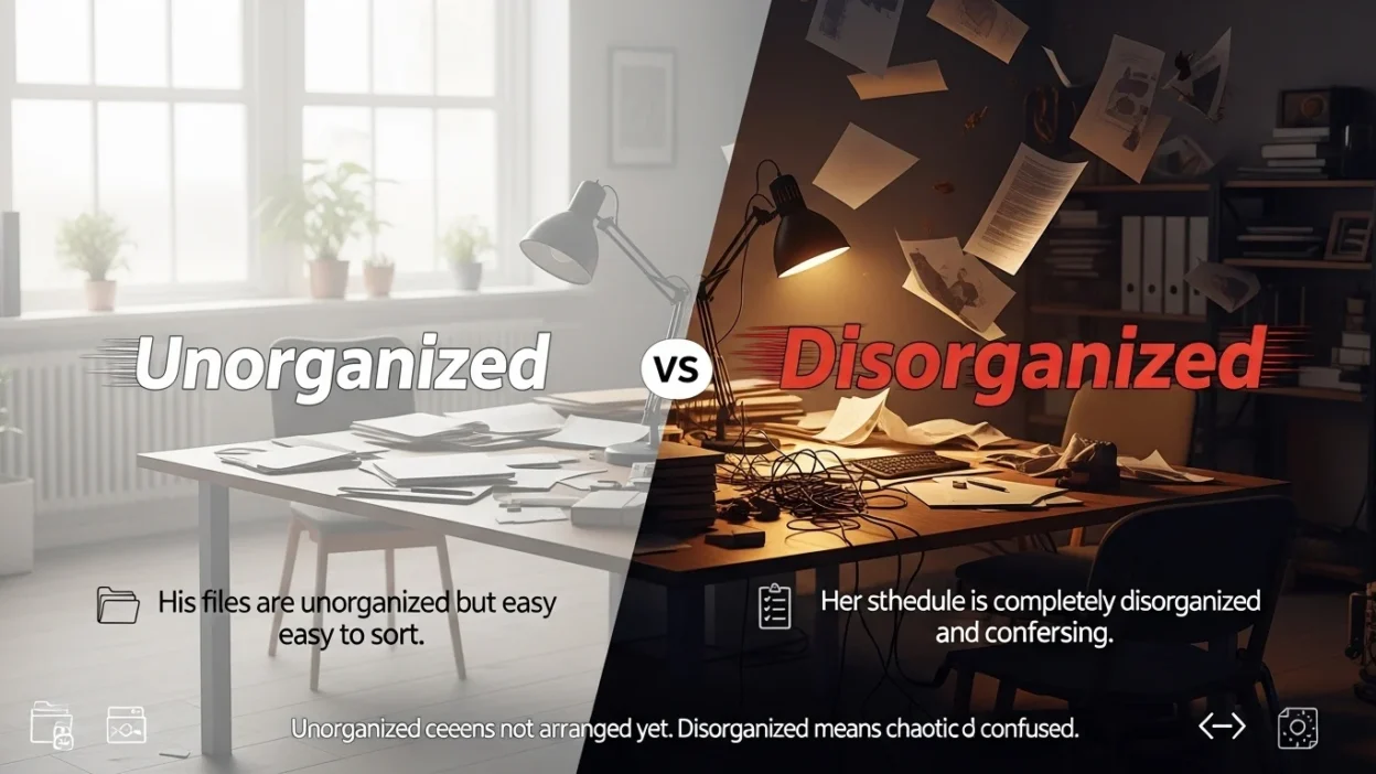 Disorganized vs Unorganized
