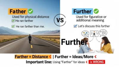 Farther vs Further