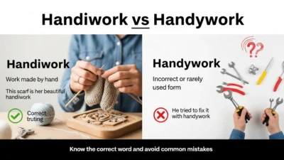 Handiwork vs Handywork