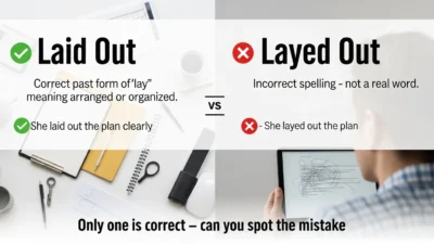 Laid Out vs Layed Out