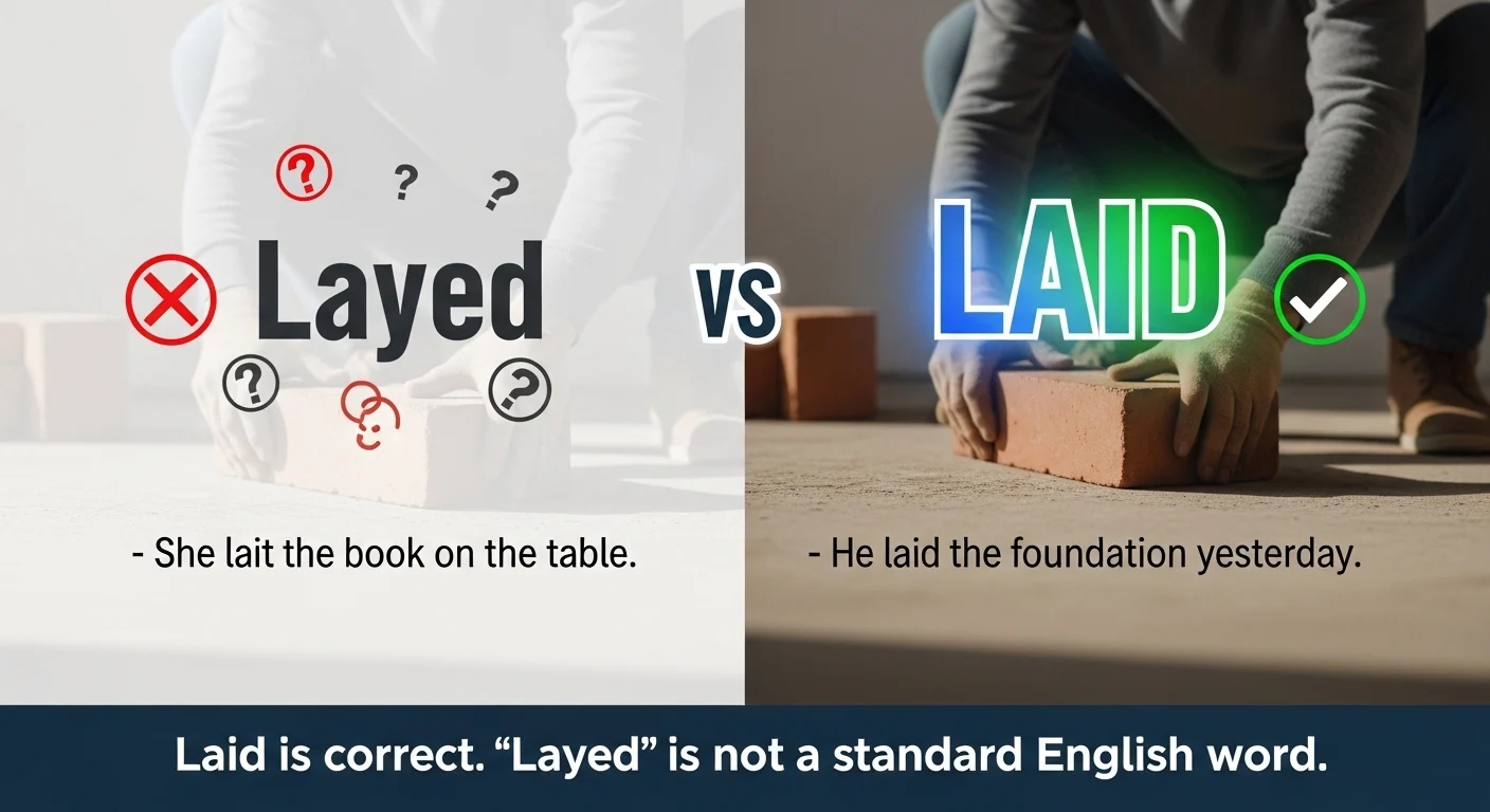 Laid vs Layed: Which One Is Correct? (Simple Guide + Examples)