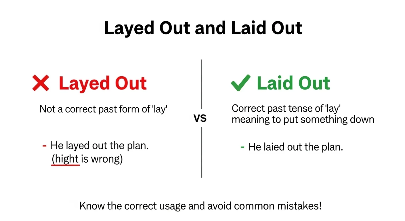 Layed Out vs Laid Out: The Correct Usage (With Easy Examples)