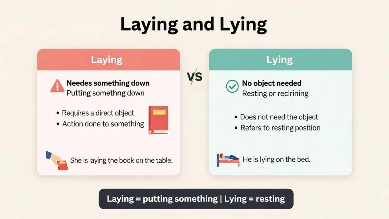 Laying vs Lying