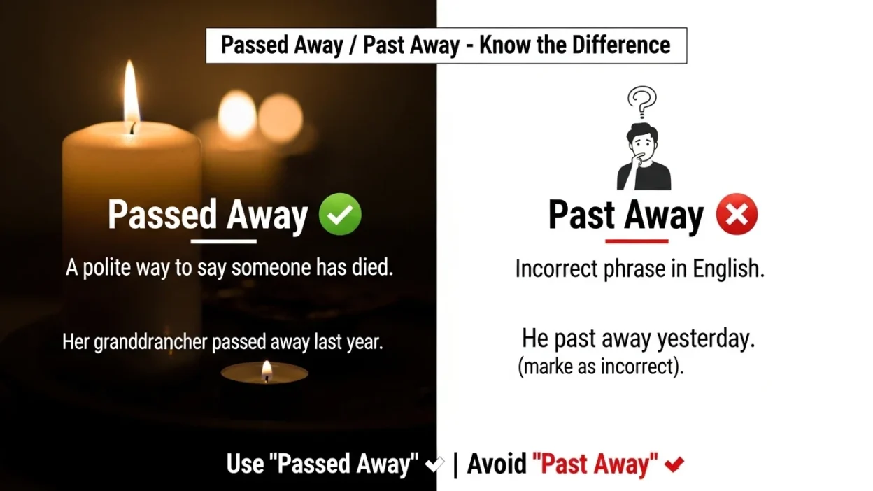 Past Away vs Passed Away