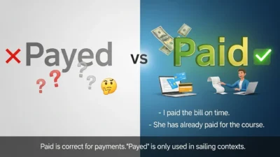 Payed vs Paid