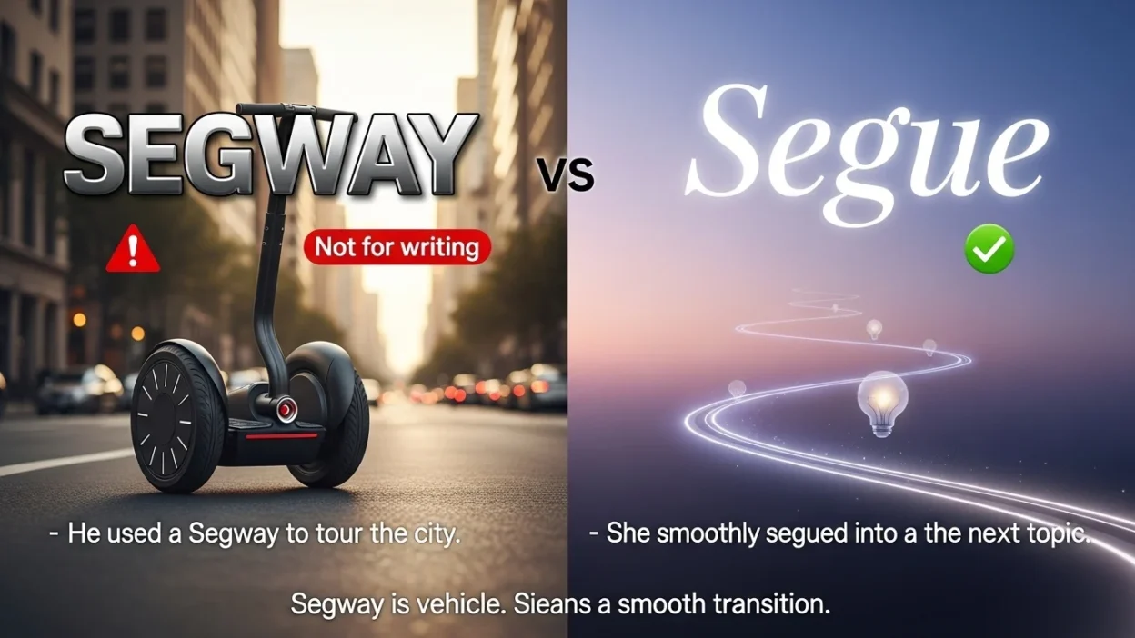 Segway vs Segue