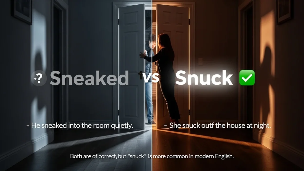 Sneaked vs Snuck