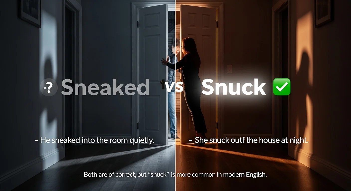 Snuck In Sneaked vs Snuck: Which Is Correct and When to Use Each?