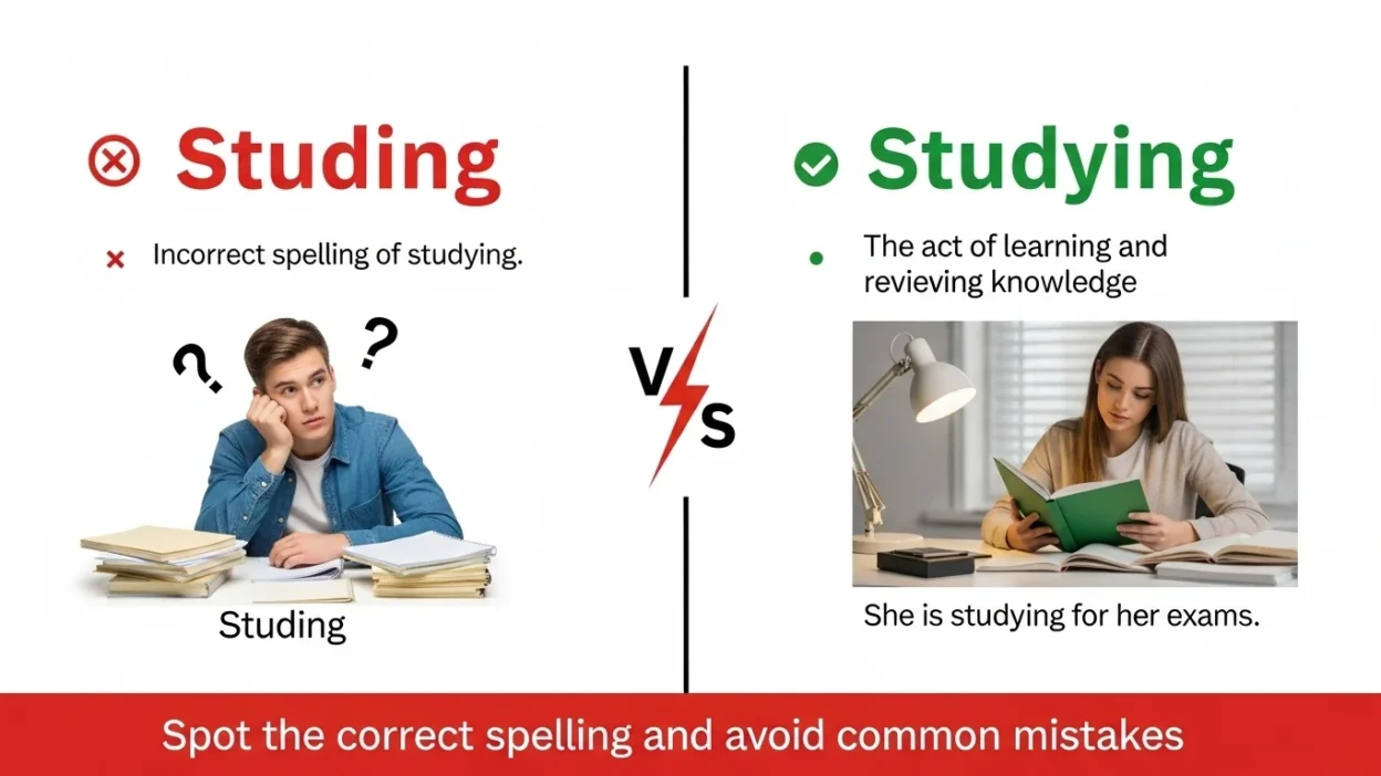 Studing vs Studying
