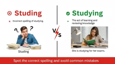 Studing vs Studying