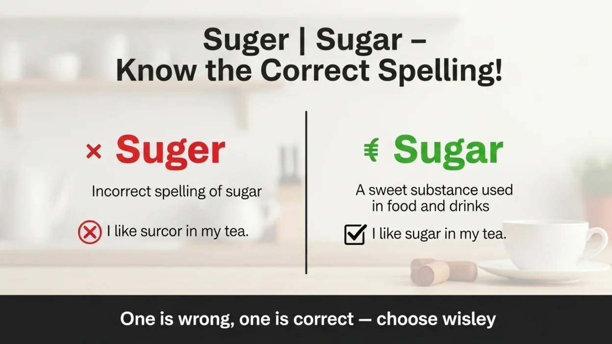 Suger vs Sugar