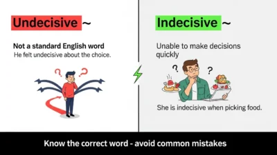 Undecisive vs Indecisive