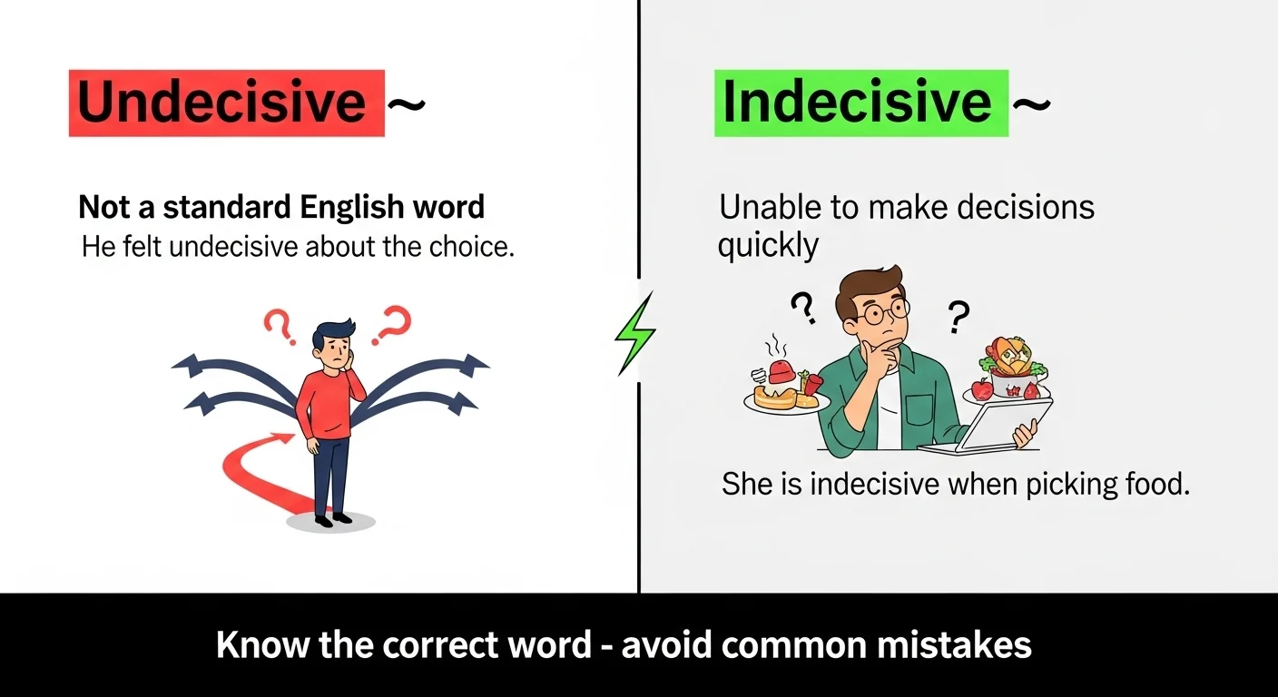 Un Decisive Undecisive vs Indecisive: Are They the Same or Different?