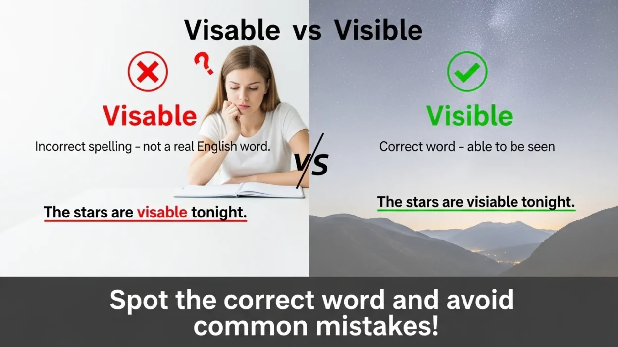 Visable vs Visible