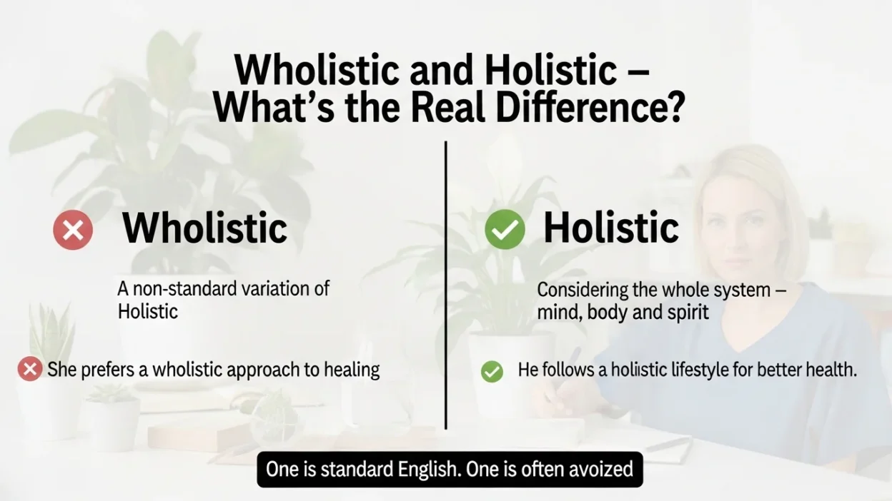 Wholistic vs Holistic