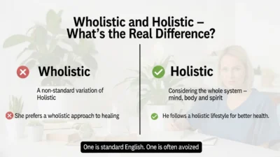 Wholistic vs Holistic