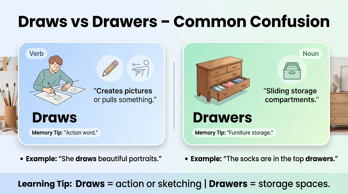 Draws or Drawers? Avoid This Common English Mistake
