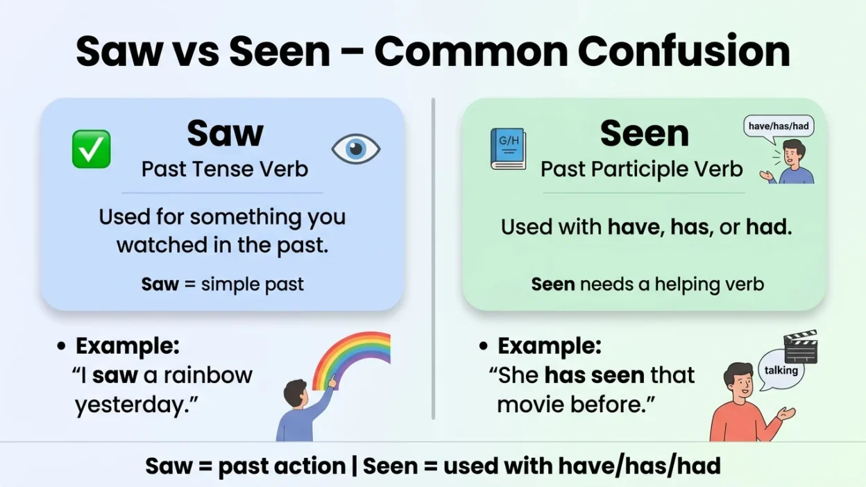 Saw vs Seen