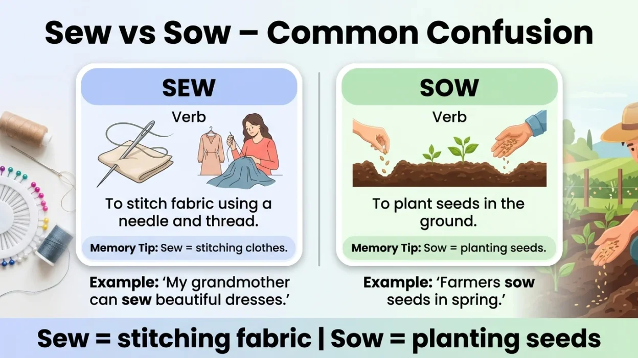 Sew vs Sow