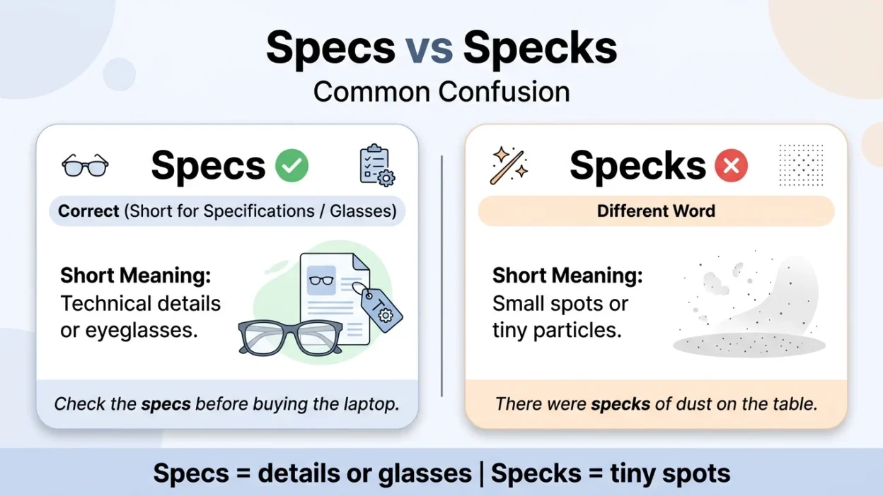 Specs vs Specks