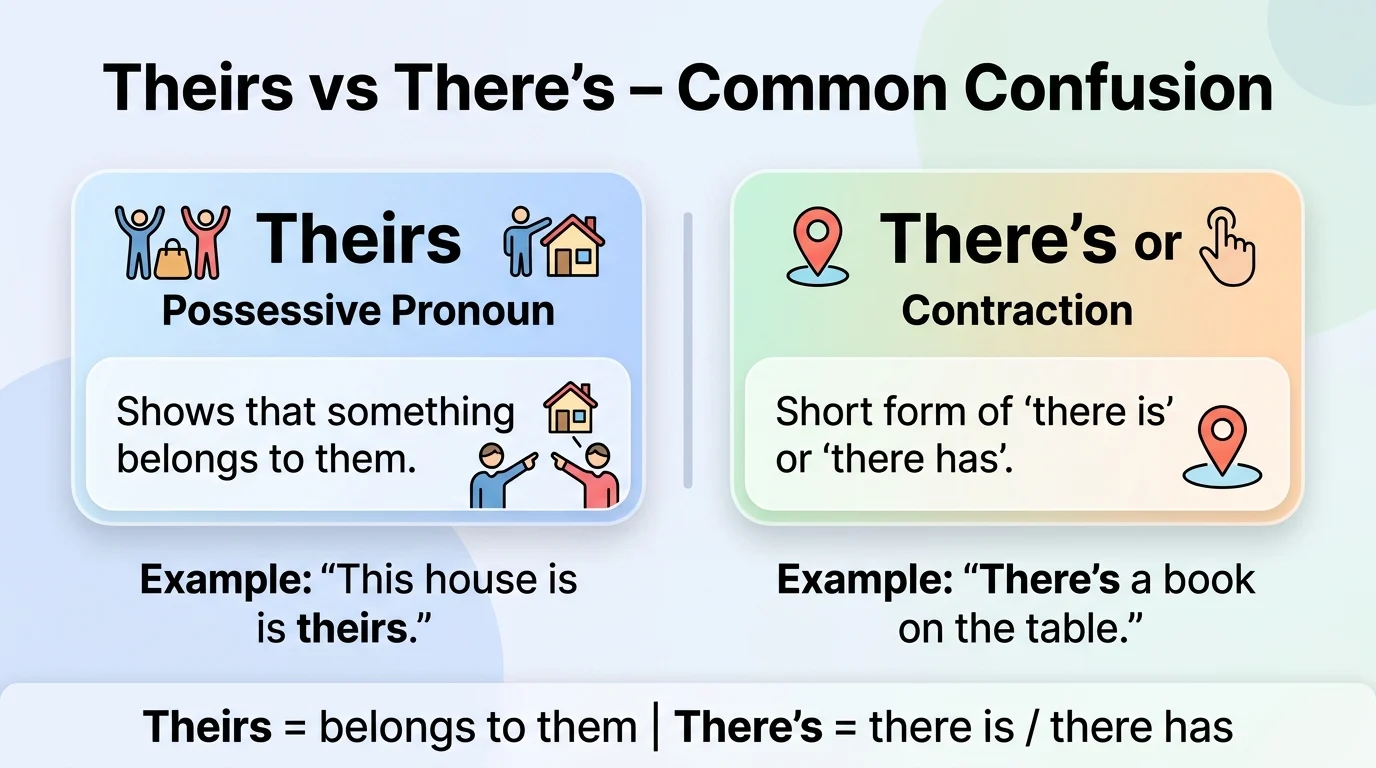 Theirs Theirs vs There’s: Simple Guide to Never Mix Them Up Again